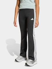 adidas Black Train Essentials 3-Stripes Flared Leggings - Image 1 of 6