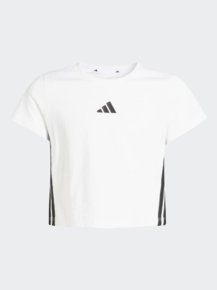 adidas 3-Stripes Essentials Baby T-Shirt - صورة 6 من 6 adidas 3-Stripes Essentials Baby T-Shirt - صورة 6 من 6
