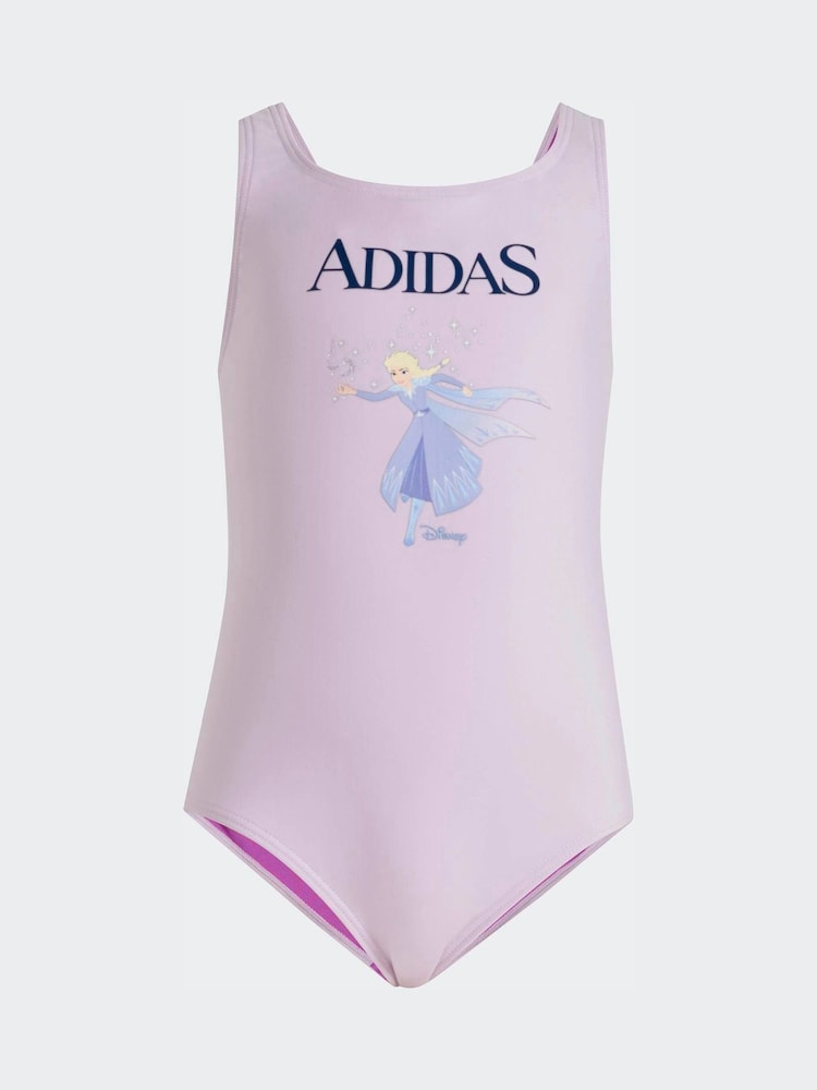 adidas Purple Disney Frozen Little Kids Swimsuit - Image 1 of 5