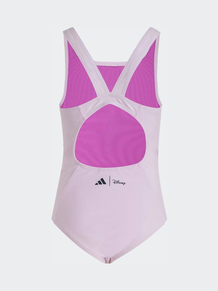 adidas Purple Disney Frozen Little Kids Swimsuit - Image 2 of 5