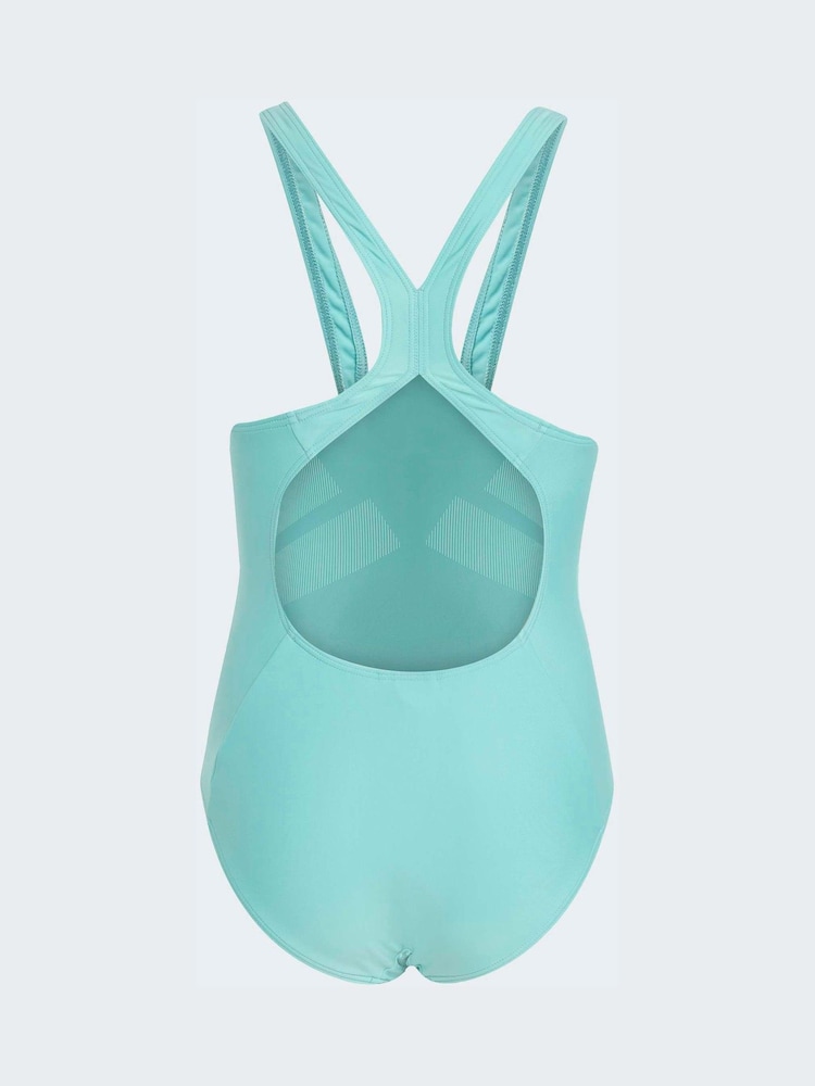adidas Green C-Back Kids Swimsuit - Image 2 of 5