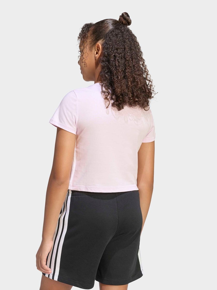 أرجواني - تيشرت أطفال Essentials بثلاث خطوط من adidas - صورة 2 من 6