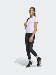 adidas Lilac Regular Fit Essentials Logo Kids Training T-Shirt - Image 4 of 6