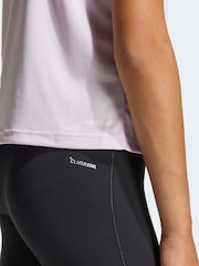 adidas Lilac Regular Fit Essentials Logo Kids Training T-Shirt - Image 5 of 6