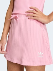 adidas Originals Pink Rib Skirt - Image 5 of 6
