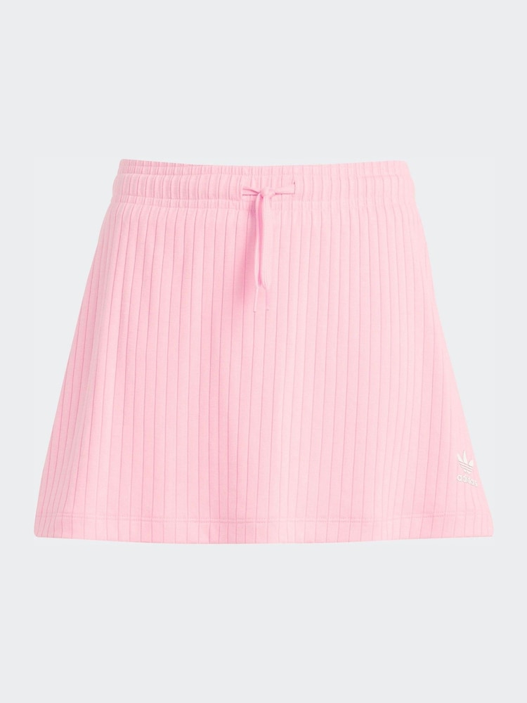 adidas Originals Pink Rib Skirt - Image 6 of 6