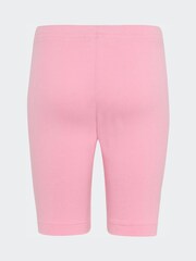 adidas Originals Pink Oversized T-Shirt and Cycling Shorts Little Kids Set - Image 10 of 10