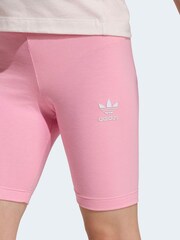 adidas Originals Pink Oversized T-Shirt and Cycling Shorts Little Kids Set - Image 5 of 10