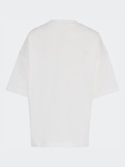 adidas Originals Pink Oversized T-Shirt and Cycling Shorts Little Kids Set - Image 8 of 10