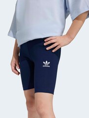 adidas Originals Blue Oversized T-Shirt and Cycling Shorts Little Kids Set - Image 5 of 10