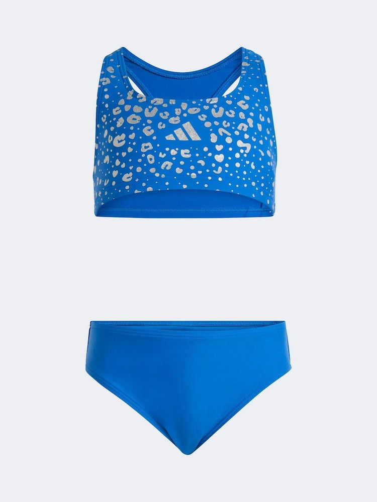 adidas Blue Glitter Little Kids Bikini Set - Image 1 of 5 adidas Blue Glitter Little Kids Bikini Set - Image 1 of 5
