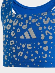 adidas Blue Glitter Little Kids Bikini Set - Image 3 of 5