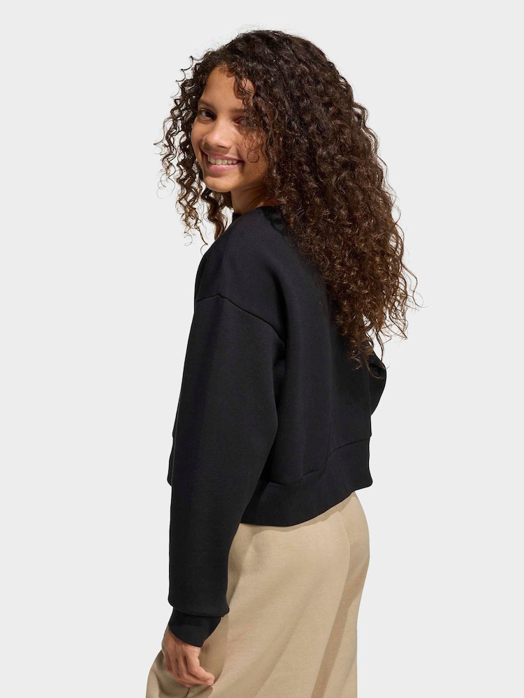 Svart - adidas Originals Boxy Tröja - Bild 2 av 6