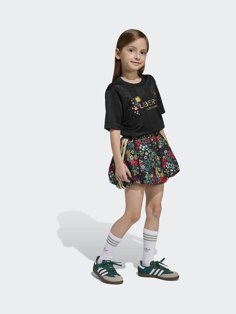 adidas Originals Black Liberty London T-Shirt and Skirt Little Kids Set - Image 1 of 8