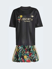 adidas Originals Black Liberty London T-Shirt and Skirt Little Kids Set - Image 6 of 8