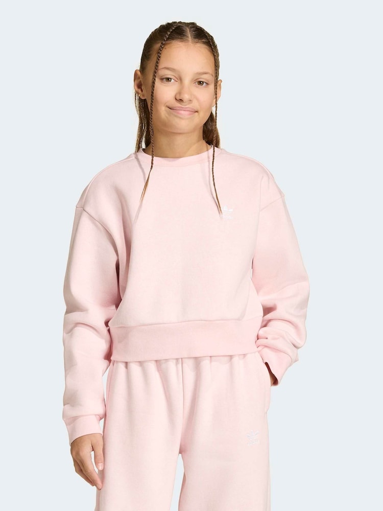 Roz - adidas Originals Boxy Sweatshirt - Imaginea 1 din 6