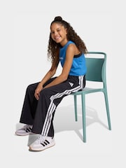 adidas Black 3-Stripes Woven Wide Leg Joggers - Image 3 of 6