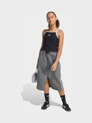 שחור - adidas Originals Mini Rib Crop Vest Top - תמונה 3 מתוך 6