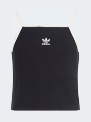 שחור - adidas Originals Mini Rib Crop Vest Top - תמונה 6 מתוך 6