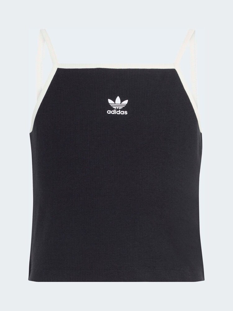 שחור - adidas Originals Mini Rib Crop Vest Top - תמונה 6 מתוך 6 שחור - adidas Originals Mini Rib Crop Vest Top - תמונה 6 מתוך 6