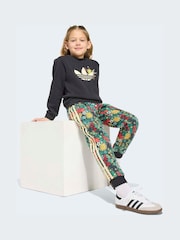 adidas Originals Black Liberty London Sweatshirt and Joggers Little Kids Set - Image 3 of 8
