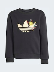 adidas Originals Black Liberty London Sweatshirt and Joggers Little Kids Set - Image 7 of 8
