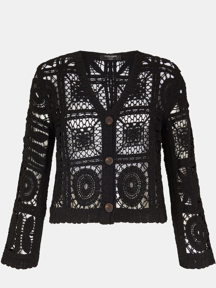 Accessorize Crochet Cardigan - Imagem 4 de 4