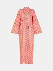 Accessorize Pink Marigold Print Dressing Gown - Image 4 of 4