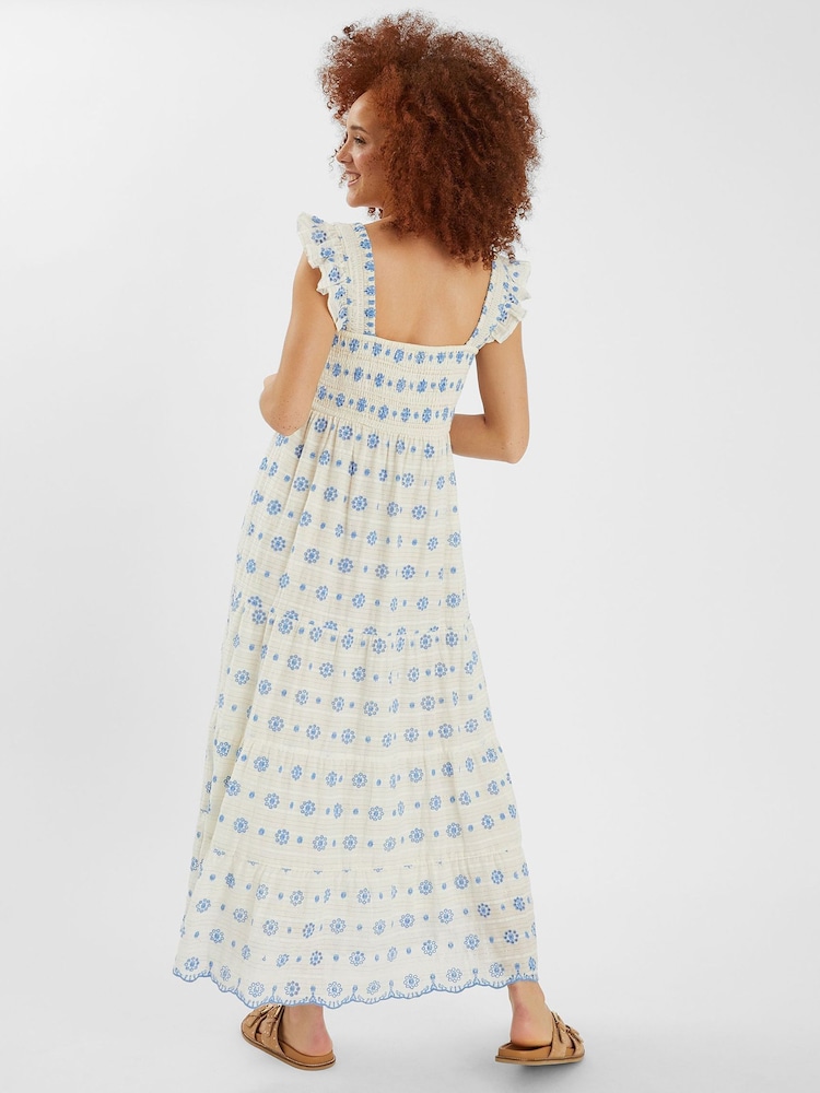 Accessorize Broderie Smocked Metallic Maxi Dress - Imagen 2 de 4 Accessorize Broderie Smocked Metallic Maxi Dress - Imagen 2 de 4