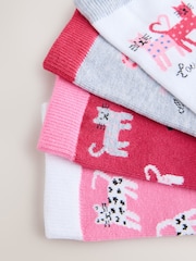 Pink Cats Ankle Socks 4 Pack - Image 7 of 7