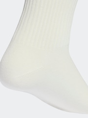 Bílo-zelené - Sada 3 párů vysokých ponožek Adidas Original s 3 pruhy - Obrázek 4 z 4