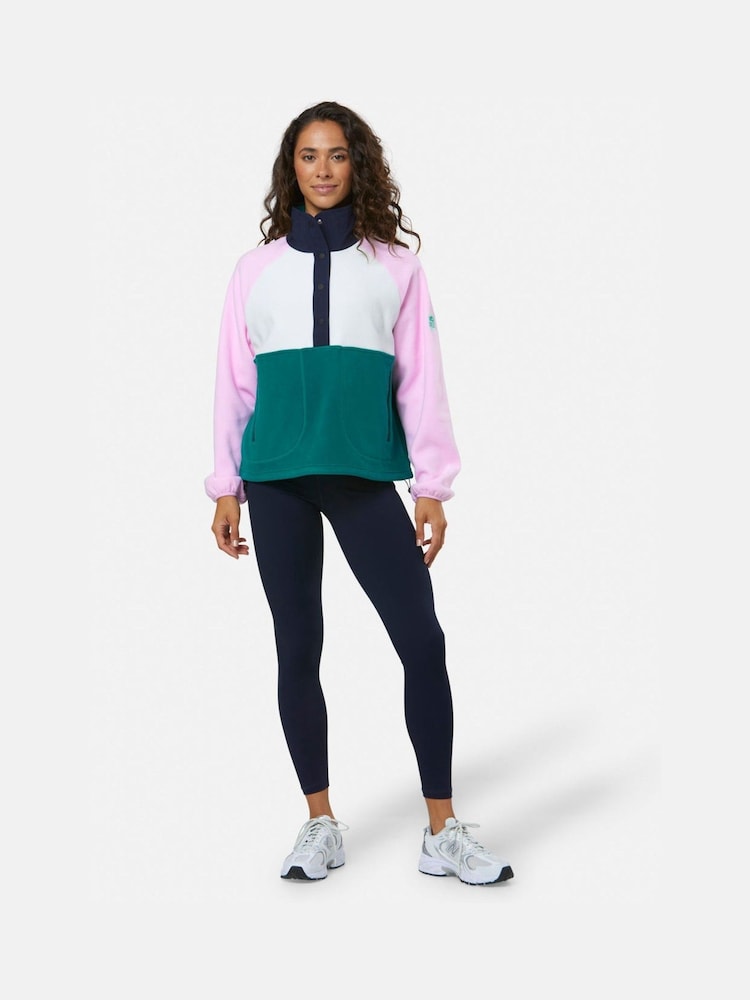 Gym + Coffee Light Pink Snap Polar Fleece - Image 1 of 6