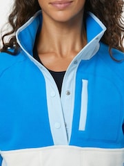 Gym + Coffee Blue Snap Polar Fleece - Image 4 of 5