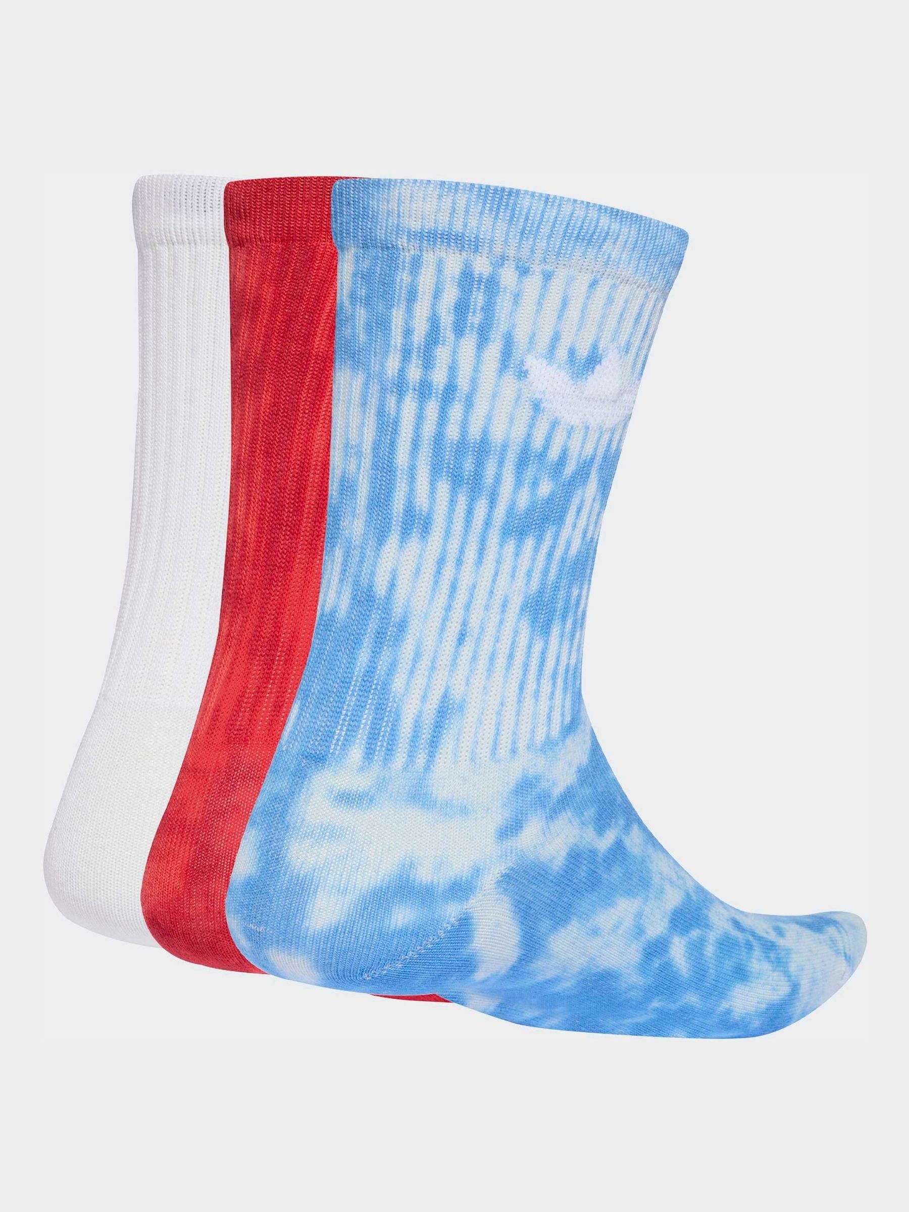 Next：日本 ブルー - adidas Originals タイダイ クルーソックス 3 足