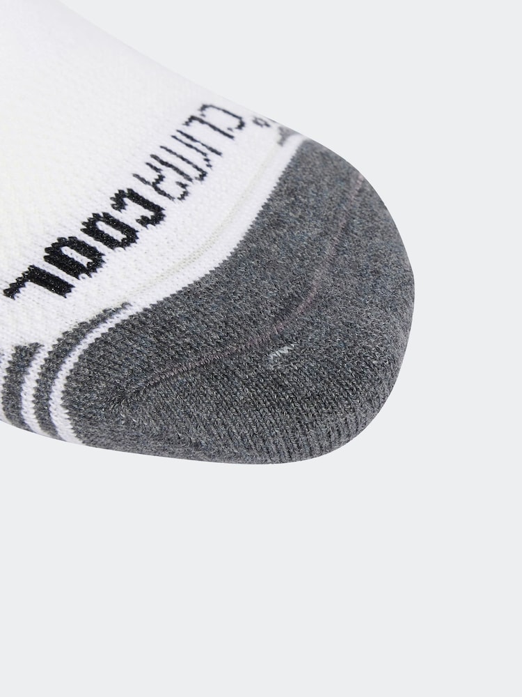 adidas White Performance Cushioned Low Socks 3 Pack - Image 4 of 4