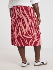Rosa - Simply Be Side Split Midi Skirt - Imagen 2 de 4