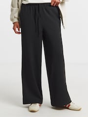 Simply Be Black Side Stripe Wide Leg Trousers - Image 4 of 4