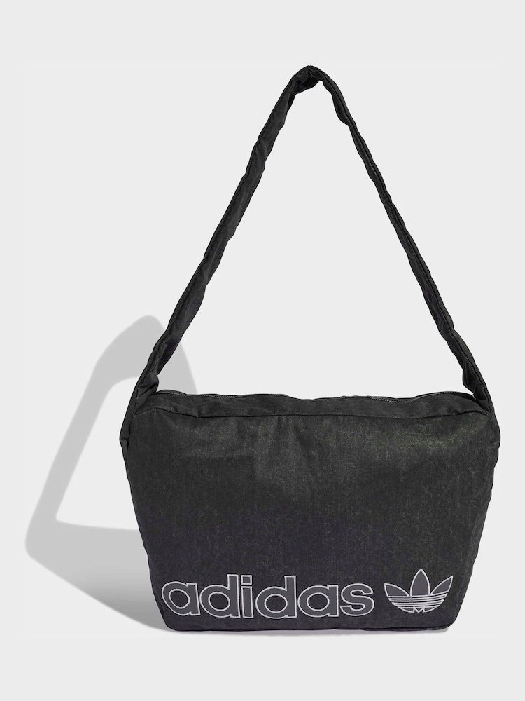 adidas Originals Black Washed Denim Shopper Bag - Image 1 of 6