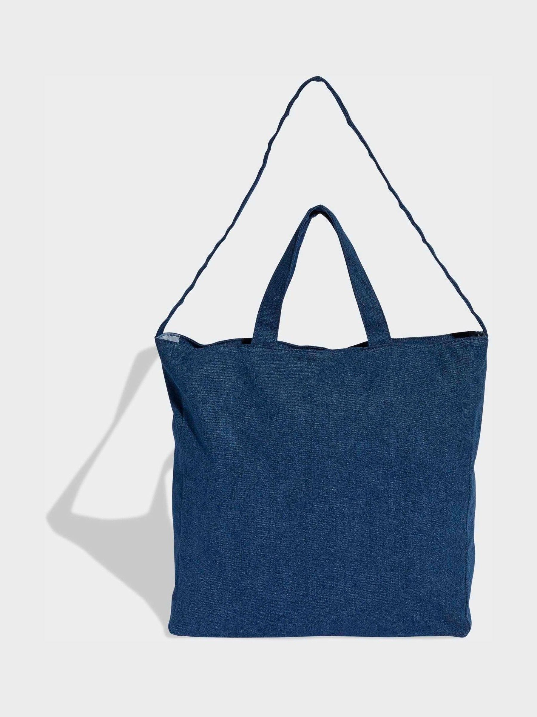 Buy adidas Originals Blue adicolour Denim Shopper Bag from the