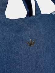 adidas Originals Blue adicolour Denim Shopper Bag - Image 6 of 6