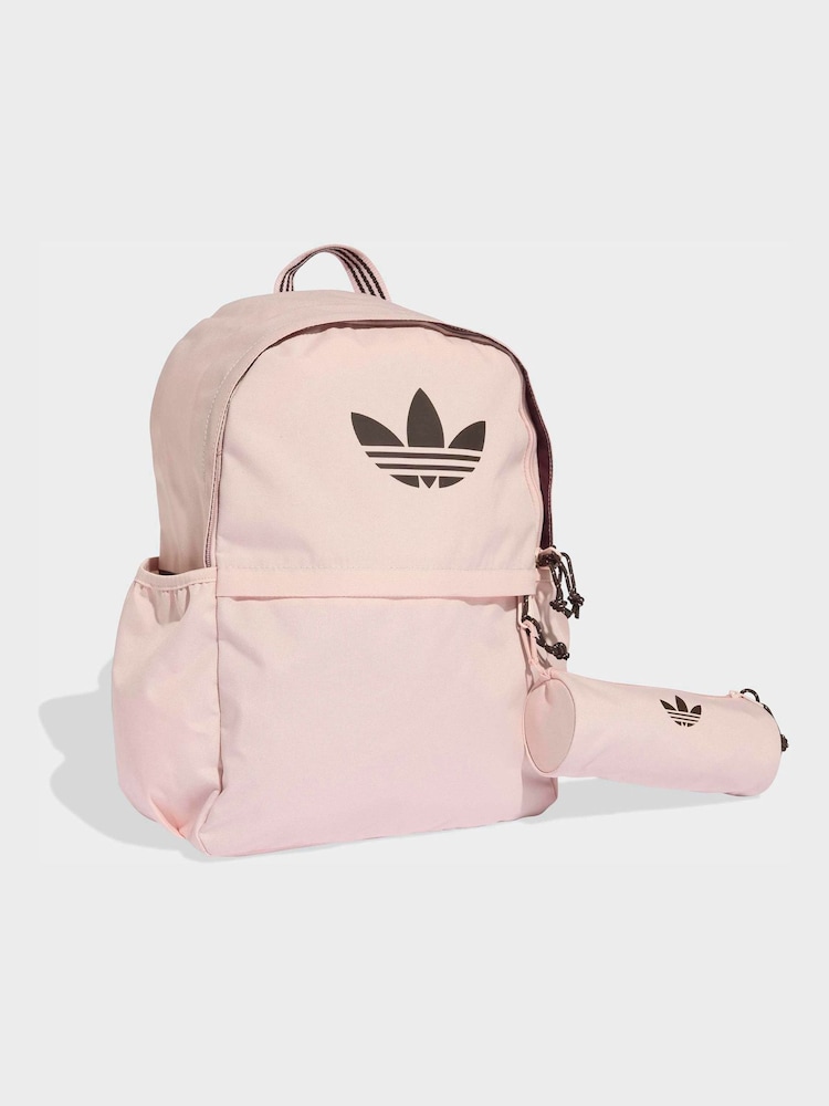 Rosa - adidas Originals Rucksack mit Federmäppchen - Bild 1 von 5