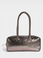 adidas Originals Grey Metallic Elongated Handbag - Image 2 of 5