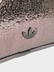 adidas Originals Grey Metallic Elongated Handbag - Image 4 of 5