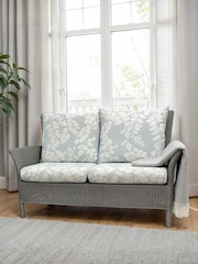 Laura Ashley Grey Wilton Indoor Rattan Sofa - Image 1 of 3