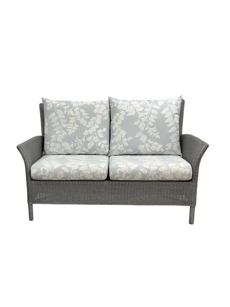 Laura Ashley Grey Wilton Indoor Rattan Sofa - Image 3 of 3