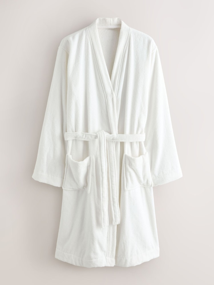slim fit dress slacks Long Cotton Dressing Gown, Holy Bisquay main image 1