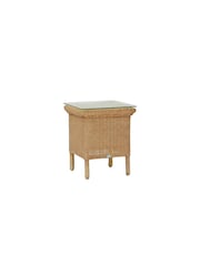 Laura Ashley Harvest Brown Rattan Side Table - Image 2 of 2