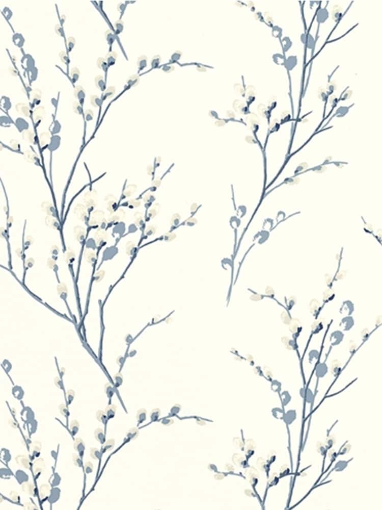 Laura Ashley Pussy Willow Seaspray Cane Rocking Chair - Image 3 of 3