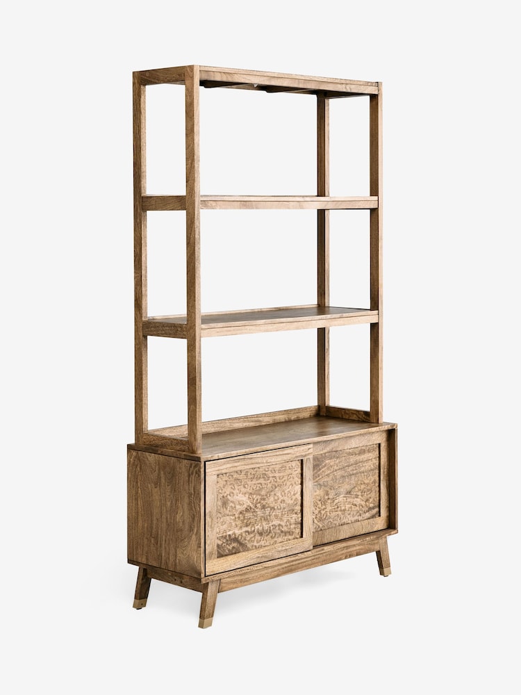 Rockett St George Mango Wood Leopard Print Shelving Unit - Image 2 of 4 Rockett St George Mango Wood Leopard Print Shelving Unit - Image 2 of 4