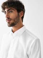 White /Black Slim Fit Occasion Shirt And Tie Set - Image 5 of 9